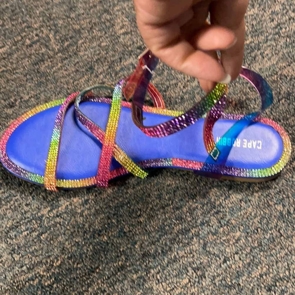 Cute and comfortable rainbow sandals